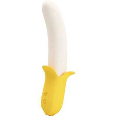 PRETTY LOVE - BANANA GEEK SUPER POWER 7 VIBRATIONS UP&DOWN SILICONE NOIR -