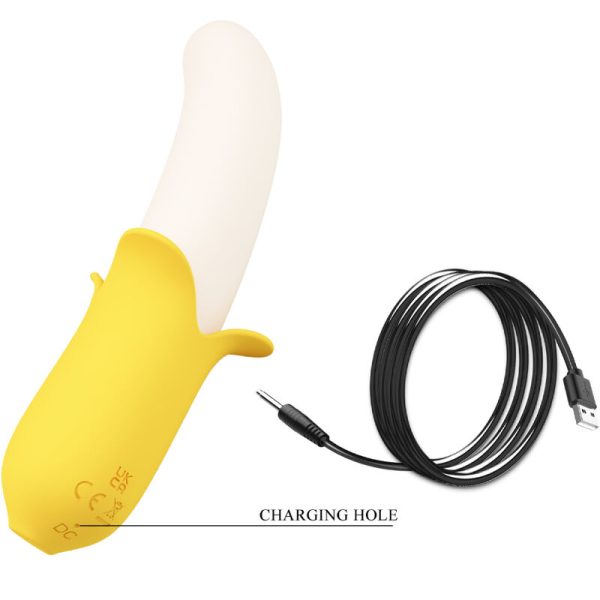 PRETTY LOVE - BANANA GEEK SUPER POWER 7 VIBRATIONS UP&DOWN SILICONE NOIR - – Image 5