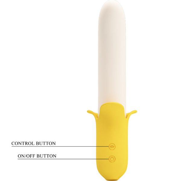 PRETTY LOVE - BANANA GEEK SUPER POWER 7 VIBRATIONS UP&DOWN SILICONE NOIR - – Image 4