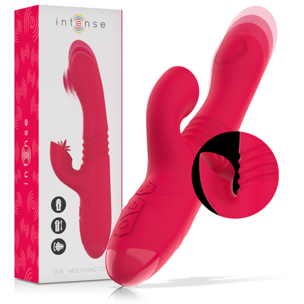 INTENSE - VIBRATEUR UP & DOWN RECHARGEABLE MULTIFONCTION DUA AVEC LANGUE ROUGE - – Image 2