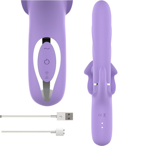 INTENSE - VIBRATEUR RECHARGEABLE MULTIFONCTION BILLIE ASPIRATION ET PULSATION VIOLET - – Image 5