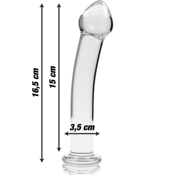 NEBULA SERIES BY IBIZA - MODÈLE 11 GODE EN VERRE BOROSILICATE CLAIR 16 CM -O- 3 CM - – Image 4