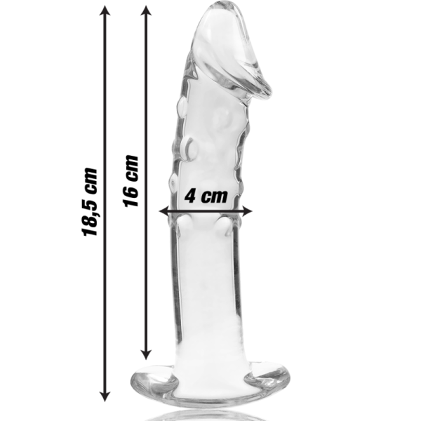 NEBULA SERIES BY IBIZA - MODÈLE 19 GODE EN VERRE BOROSILICATE CLAIR 18.5 CM -O- 4 CM - – Image 4