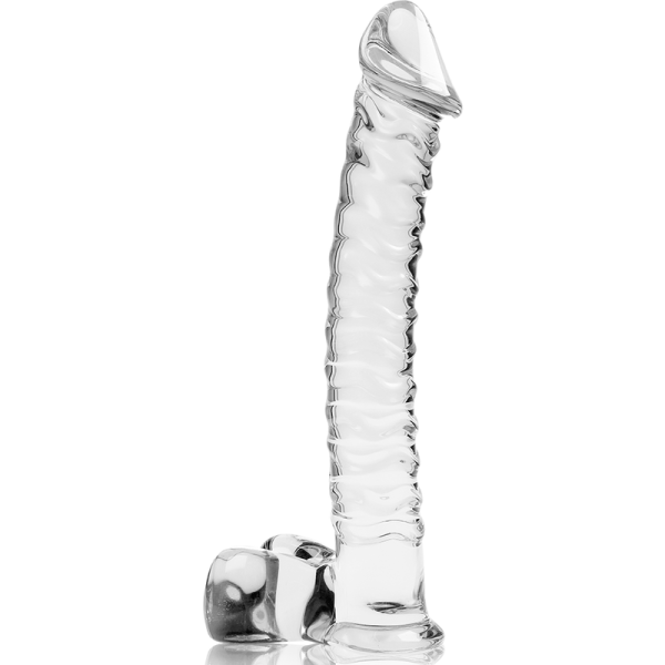 NEBULA SERIES BY IBIZA - MODÈLE 23 GODE EN VERRE BOROSILICATE CLAIR 21.5 CM -O- 4 CM - – Image 3