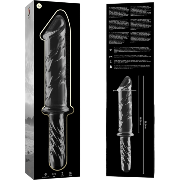 NEBULA SERIES BY IBIZA - MODÈLE 24 GODE EN VERRE BOROSILICATE CLAIR 28.5 CM -O- 5 CM - – Image 5
