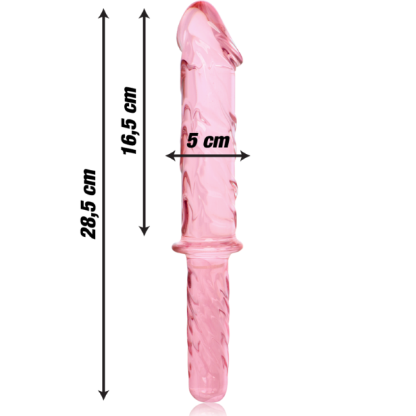 NEBULA SERIES BY IBIZA - MODÈLE 24 GODE EN VERRE BOROSILICATE ROSE 28.5 CM -O- 5 CM - – Image 4