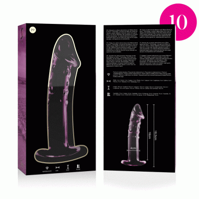 NEBULA SERIES BY IBIZA - MODÈLE 19 GODE EN VERRE BOROSILICATE ROSE 18.5 CM -O- 4 CM -