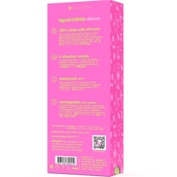 B SWISH - VIBRATEUR RECHARGEABLE B SWISH - BGOOD INFINITE DELUXE SILICONE ROSE - – Image 5