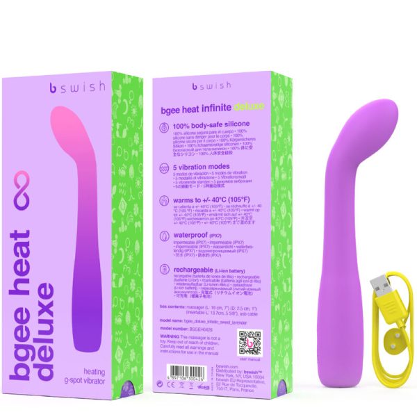 B SWISH - VIBRATEUR RECHARGEABLE BGEE HEAT INFINITE DELUXE LAVANDE SILICONE - – Image 3