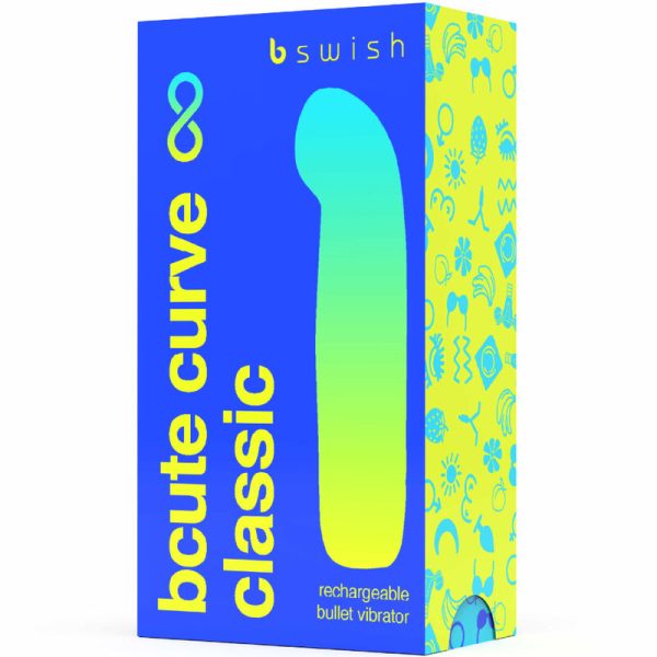 B SWISH - VIBRATEUR RECHARGEABLE BCUTE CURVE INFINITE CLASSIQUE BLEU SILICONE - – Image 4