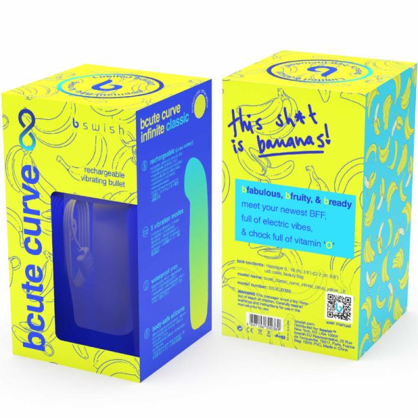 B SWISH - VIBRATEUR EN SILICONE RECHARGEABLE BCUTE CURVE INFINITE CLASSIC ÉDITION LIMITÉE JAUNE - – Image 5