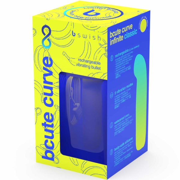 B SWISH - VIBRATEUR EN SILICONE RECHARGEABLE BCUTE CURVE INFINITE CLASSIC ÉDITION LIMITÉE JAUNE - – Image 6
