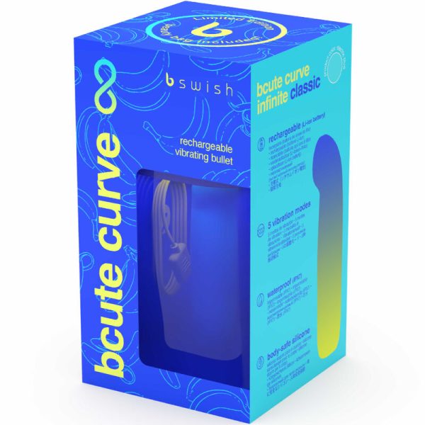 B SWISH - VIBRATEUR RECHARGEABLE EN SILICONE BLEU BCUTE CURVE INFINITE CLASSIC ÉDITION LIMITÉE - – Image 6