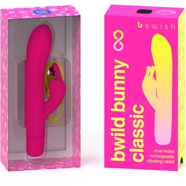 B SWISH - VIBRATEUR RECHARGEABLE CLASSIQUE BWILD BUNNY INFINITE SILICONE ROSE - – Image 2