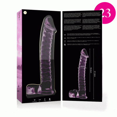 NEBULA SERIES BY IBIZA - MODÈLE 23 GODE EN VERRE BOROSILICATE ROSE 21.5 CM -O- 4 CM -
