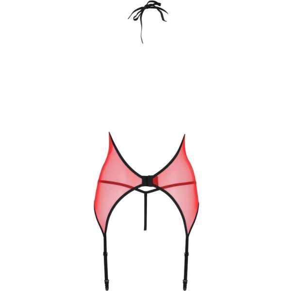 PASSION - PEONIA CORSET LIGNE ÉROTIQUE ROUGE S/M - – Image 5