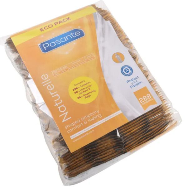 PASANTE - PRÉSERVATIFS ECO PACK NATURELLE SAC 288 UNITÉS - – Image 3