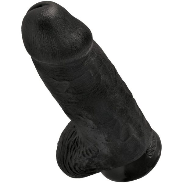 KING COCK - PÉNIS RÉALISTE CHUBBY 23 CM NOIR - – Image 3