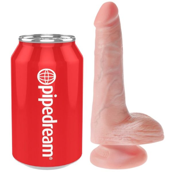 KING COCK - PÉNIS RÉALISTE AVEC BOULES 13.5 CM LÉGÈRES - – Image 5