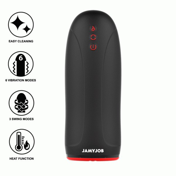 JAMYJOB - MASTURBATEUR  EFFET CHAUFFANT SWING-R, SWING TECH ET VIBRATION -