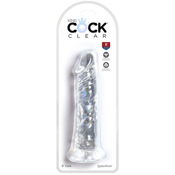 KING COCK - PÉNIS RÉALISTE CLAIR 19.7 CM TRANSPARENT - – Image 4