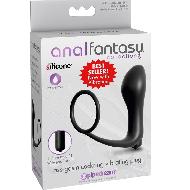 ANAL FANTASY ELITE COLLECTION - PLUG VIBRATEUR ASS-GASM COCKRING - – Image 3