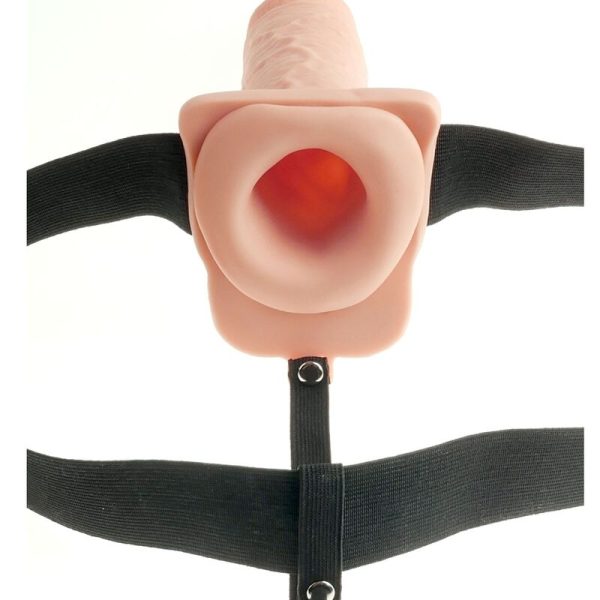 FETISH FANTASY SERIES - HARNAIS RÉGLABLE PÉNIS RÉALISTE AVEC BALLES RECHARGEABLES ET VIBRATEUR 28 CM - – Image 4