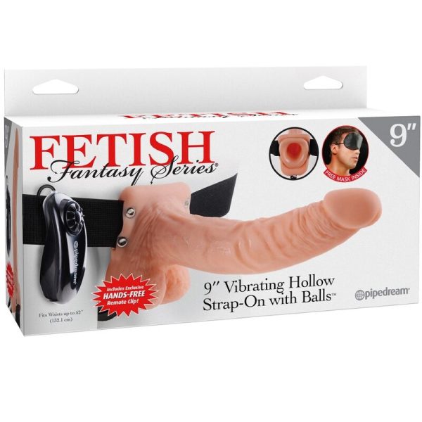 FETISH FANTASY SERIES - HARNAIS RÉGLABLE TÉLÉCOMMANDE PÉNIS RÉALISTE AVEC TESTICULES 23 CM - – Image 5