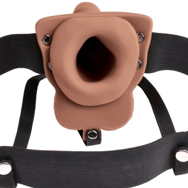 FETISH FANTASY SERIES - HARNAIS RÉGLABLE PÉNIS RÉALISTE AVEC TESTICULES RECHARGEABLES ET VIBRATEUR 15 CM - – Image 4