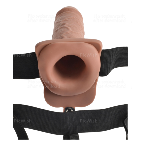 FETISH FANTASY SERIES - HARNAIS RÉGLABLE PÉNIS RÉALISTE AVEC BALLES RECHARGEABLES ET VIBRATEUR 17,8 CM - – Image 3