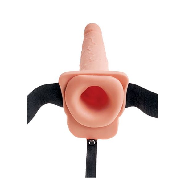 FETISH FANTASY SERIES - HARNAIS RÉGLABLE PÉNIS RÉALISTE AVEC BALLES ÉJACULANTES 19 CM - – Image 2
