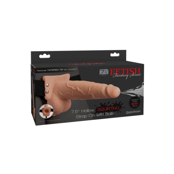 FETISH FANTASY SERIES - HARNAIS RÉGLABLE PÉNIS RÉALISTE AVEC BALLES ÉJACULANTES 19 CM - – Image 5
