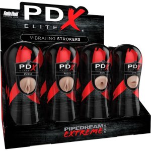 PDX ELITE - ENSEMBLE DE COUREURS 12 UNITÉS: 6X VAGIN, 3X ANO, 3X BOUCHE -