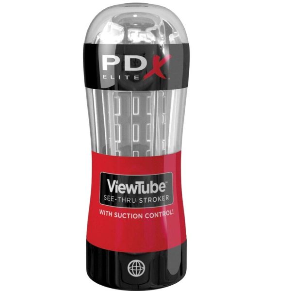 PDX ELITE - STROKER VIEWTUBE CONTROL ASPIRATION TRANSPARENT -