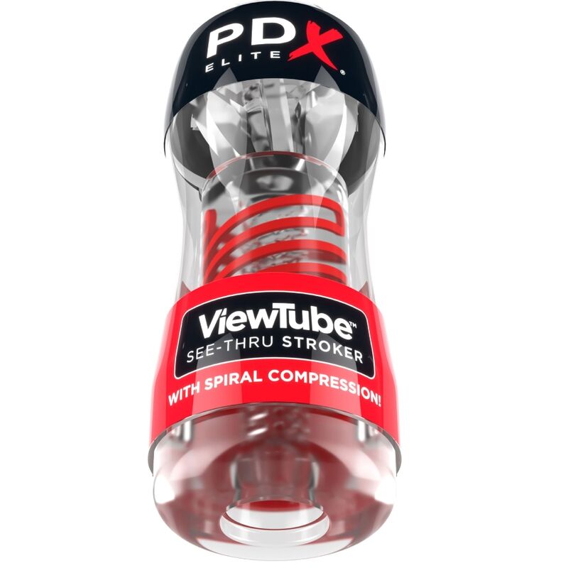 PDX ELITE - STROKER VIEWTUBE 2 SPIRALE COMPRESSION TRANSPARENT - – Image 2