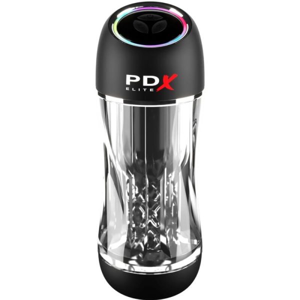 PDX ELITE - VIBRATEUR STROKER VIEWTUBE PRO TRANSPARENT -