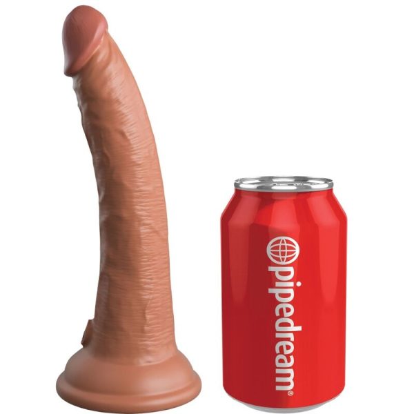 KING COCK - ELITE GODE RÉALISTE EN SILICONE 17.8 CM CARAMEL -