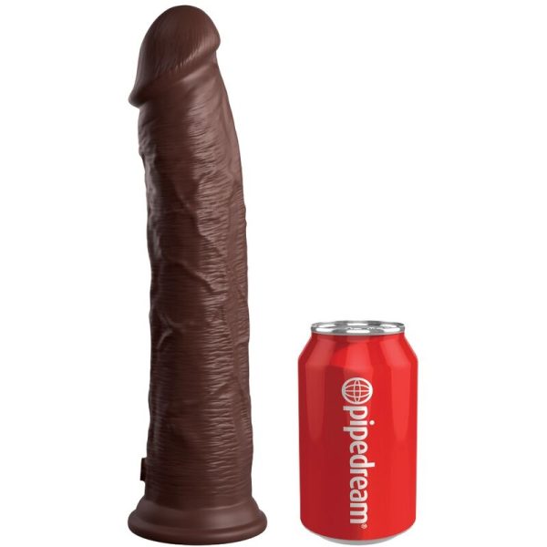 KING COCK - ELITE GODE RÉALISTE EN SILICONE 28 CM MARRON -