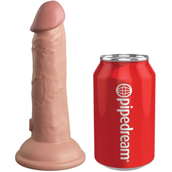KING COCK - ELITE GODE RÉALISTE VIBRANT & SILICONE 15.2 CM -