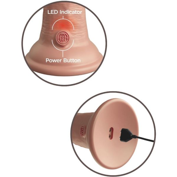 KING COCK - ELITE GODE RÉALISTE VIBRANT & SILICONE 15.2 CM - – Image 5