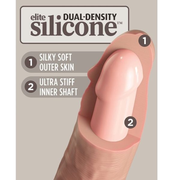 KING COCK - ELITE VIBRATEUR GODE RÉALISTE & TÉLÉCOMMANDE EN SILICONE 23 CM - – Image 6