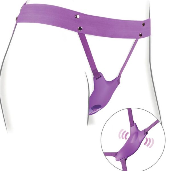 FANTASY FOR HER - HARNAIS PAPILLON VIBRANT, RECHARGEABLE & TÉLÉCOMMANDE VIOLET - – Image 3