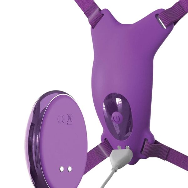 FANTASY FOR HER - HARNAIS PAPILLON VIBRANT, RECHARGEABLE & TÉLÉCOMMANDE VIOLET - – Image 4