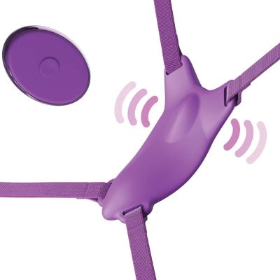 FANTASY FOR HER - HARNAIS PAPILLON VIBRANT, RECHARGEABLE & TÉLÉCOMMANDE VIOLET -