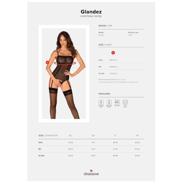 OBSESSIVE - GLANDEZ TEDDY CROCHLESS M/L - – Image 5