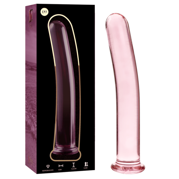NEBULA SERIES BY IBIZA - MODÈLE 9 GODE EN VERRE BOROSILICATE ROSE 15.5 CM -O- 2.5 CM - – Image 2