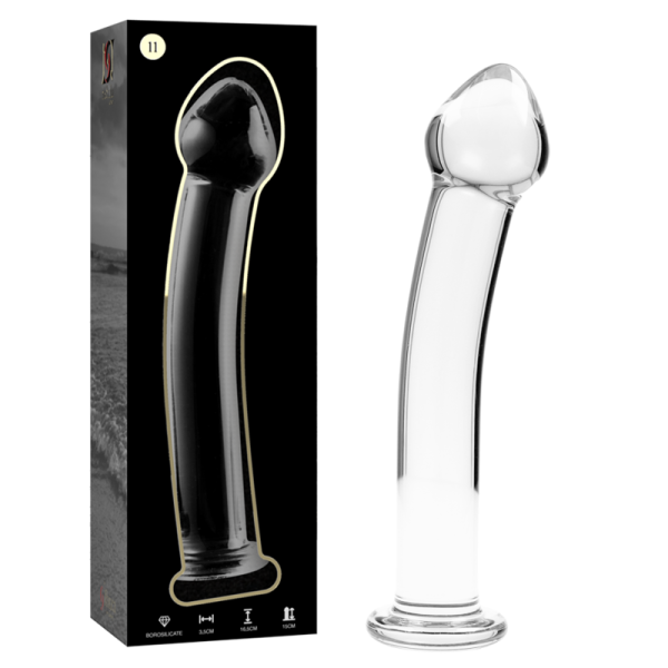 NEBULA SERIES BY IBIZA - MODÈLE 11 GODE EN VERRE BOROSILICATE CLAIR 16 CM -O- 3 CM - – Image 2