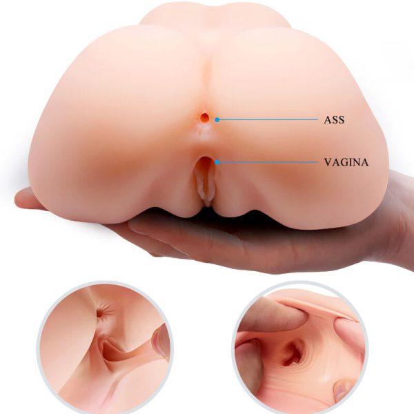CRAZY BULL - VAGIN ET ANUS RÉALISTES DOUBLE VIBRATION - – Image 2