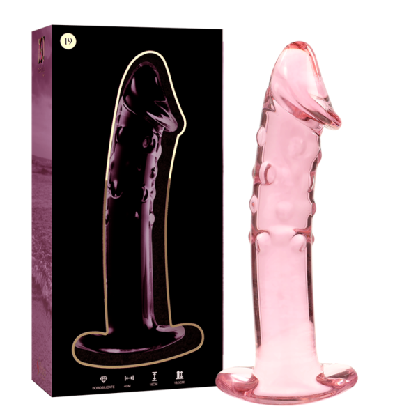 NEBULA SERIES BY IBIZA - MODÈLE 19 GODE EN VERRE BOROSILICATE ROSE 18.5 CM -O- 4 CM - – Image 2