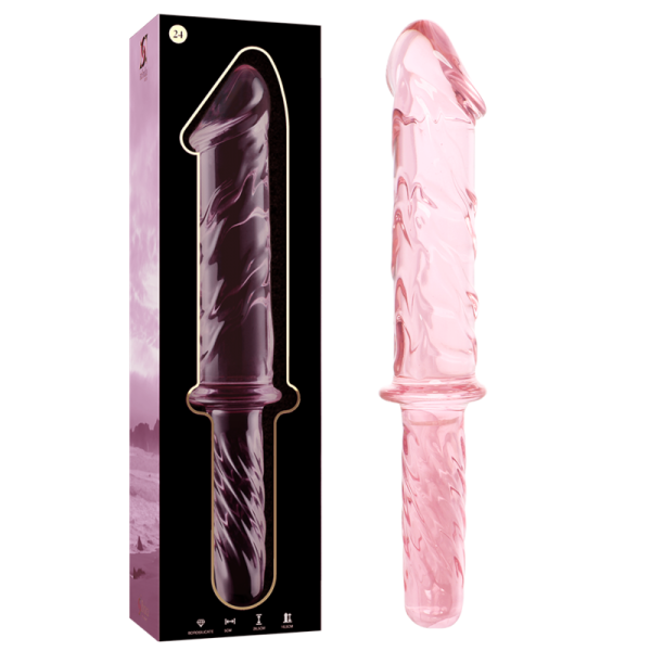 NEBULA SERIES BY IBIZA - MODÈLE 24 GODE EN VERRE BOROSILICATE ROSE 28.5 CM -O- 5 CM - – Image 2